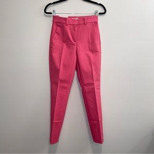 H&M Barbiecore Pink Ankle Length Stretch Waist Trousers Size 2 NWT